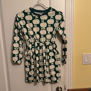 Hanna Andersson Teal and White Floral Dress